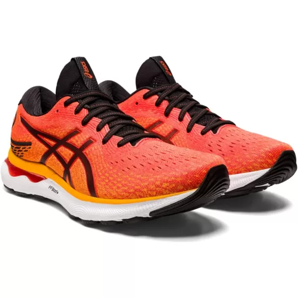 imageASICS Mens GelNimbus 24 Running ShoesCherry TomatoBlack