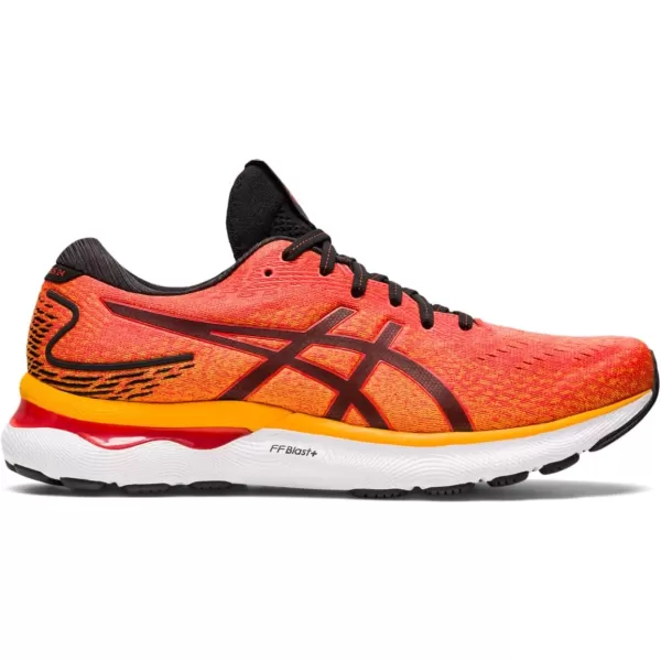 imageASICS Mens GelNimbus 24 Running ShoesCherry TomatoBlack
