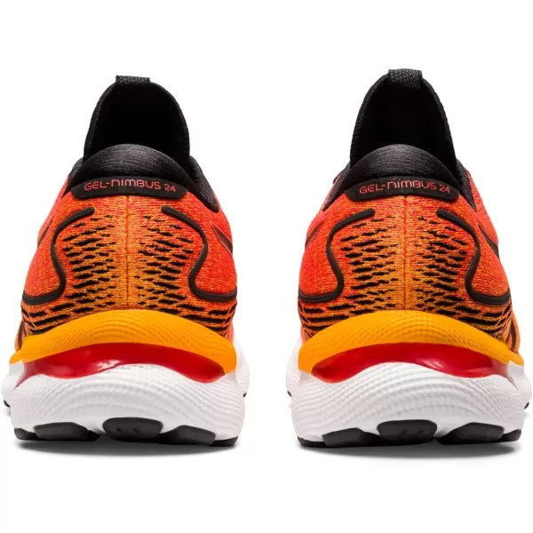imageASICS Mens GelNimbus 24 Running ShoesCherry TomatoBlack