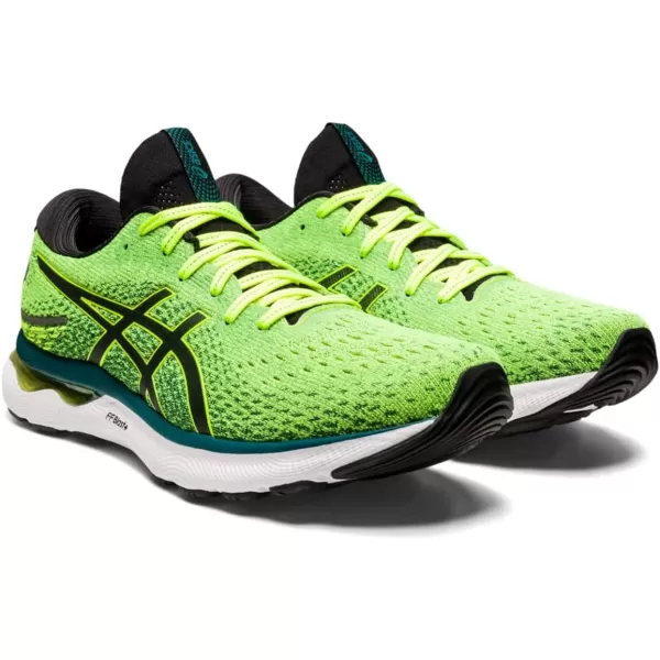 imageASICS Mens GelNimbus 24 Running ShoesSafety YellowBlack