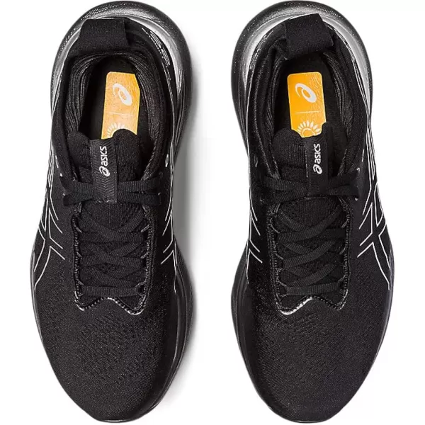 imageASICS Mens GelNimbus 25 Platinum Running ShoesBlackPure Silver