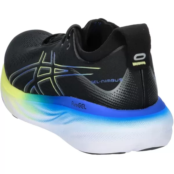 imageASICS Mens GelNimbus 25 Running ShoesBlack Glow Yellow