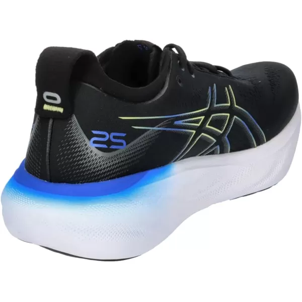 imageASICS Mens GelNimbus 25 Running ShoesBlack Glow Yellow