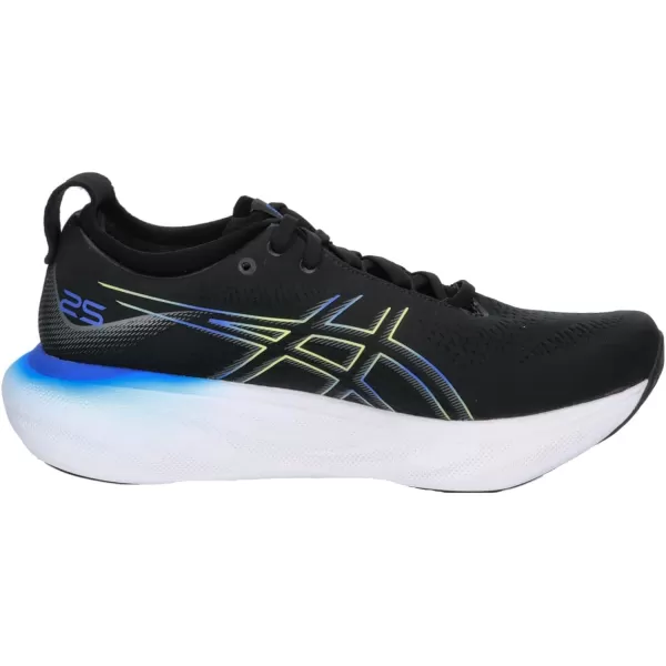 imageASICS Mens GelNimbus 25 Running ShoesBlack Glow Yellow