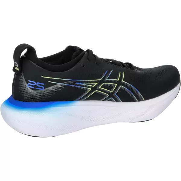 imageASICS Mens GelNimbus 25 Running ShoesBlack Glow Yellow