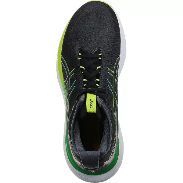 imageASICS Mens GelNimbus 25 Running ShoesBlack Lime Zest