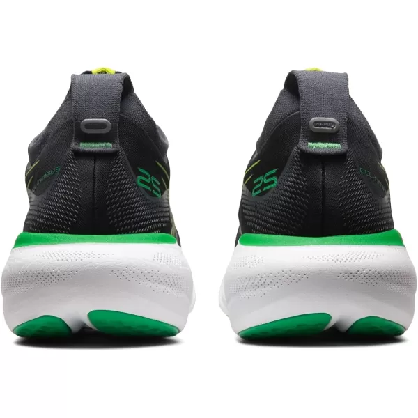 imageASICS Mens GelNimbus 25 Running ShoesBlack Lime Zest
