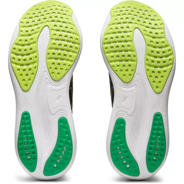 imageASICS Mens GelNimbus 25 Running ShoesBlack Lime Zest