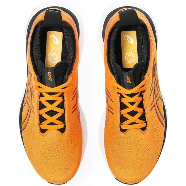 imageASICS Mens GelNimbus 25 Running ShoesBright Orange Black