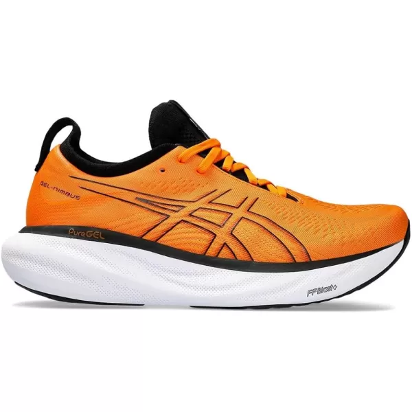 imageASICS Mens GelNimbus 25 Running ShoesBright Orange Black