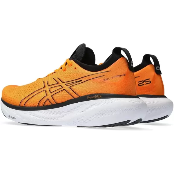imageASICS Mens GelNimbus 25 Running ShoesBright Orange Black