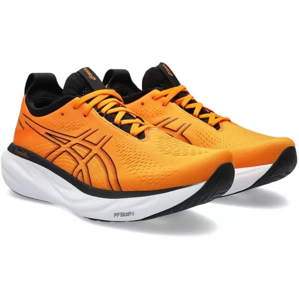 imageASICS Mens GelNimbus 25 Running ShoesBright Orange Black