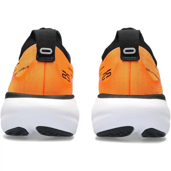 imageASICS Mens GelNimbus 25 Running ShoesBright Orange Black