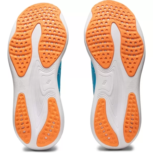 imageASICS Mens GelNimbus 25 Running ShoesIsland BlueSun Peach