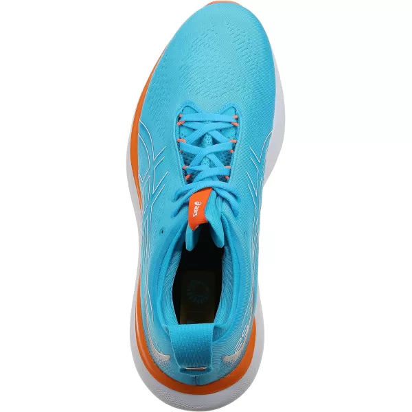 imageASICS Mens GelNimbus 25 Running ShoesLight Blue Orange