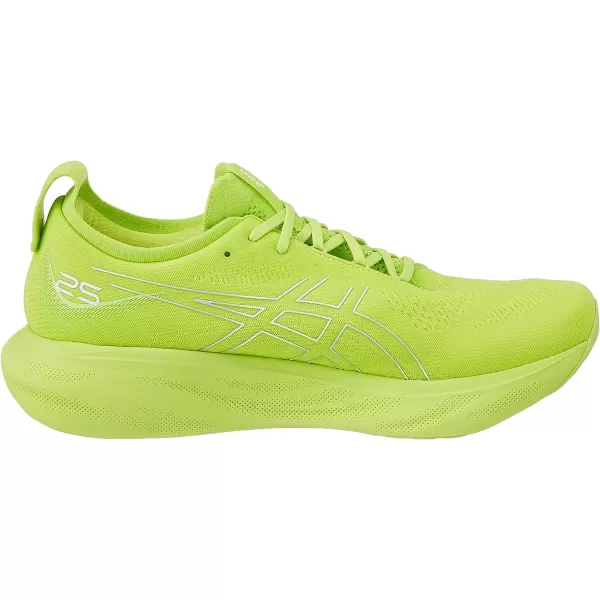 imageASICS Mens GelNimbus 25 Running ShoesLime Zest White