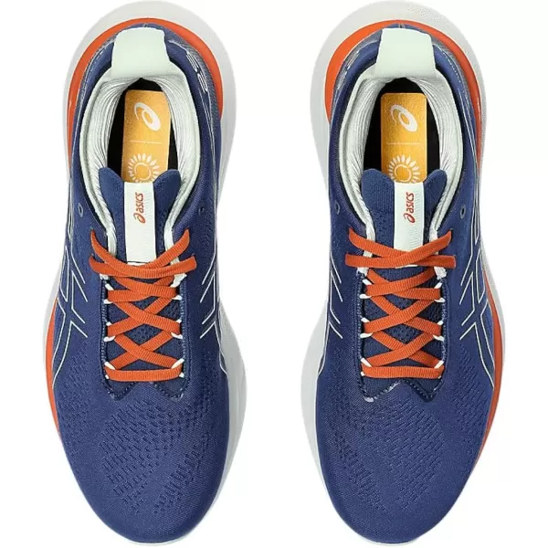 imageASICS Mens GelNimbus 25 Running ShoesNavy PeonyDewkist