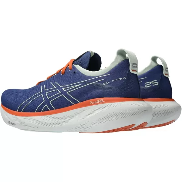 imageASICS Mens GelNimbus 25 Running ShoesNavy PeonyDewkist