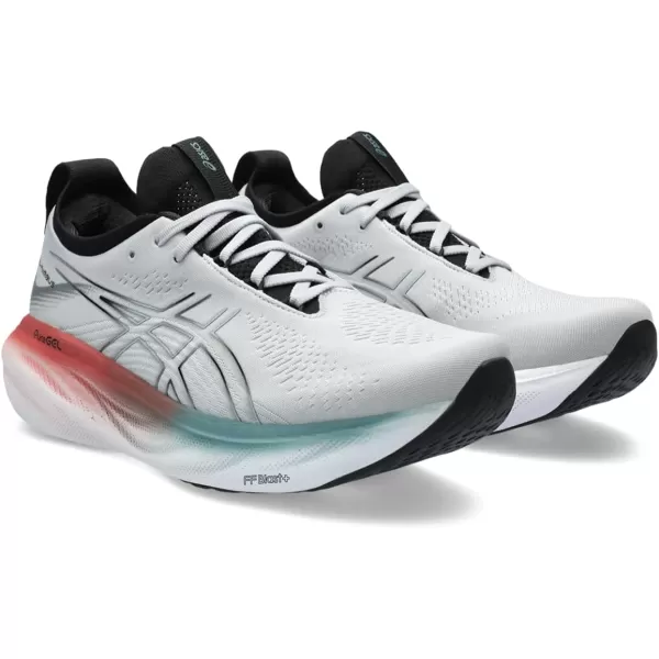 imageASICS Mens GelNimbus 25 Running ShoesPiedmont GreyFoggy Teal