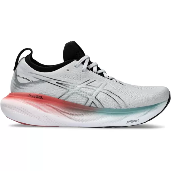 imageASICS Mens GelNimbus 25 Running ShoesPiedmont GreyFoggy Teal