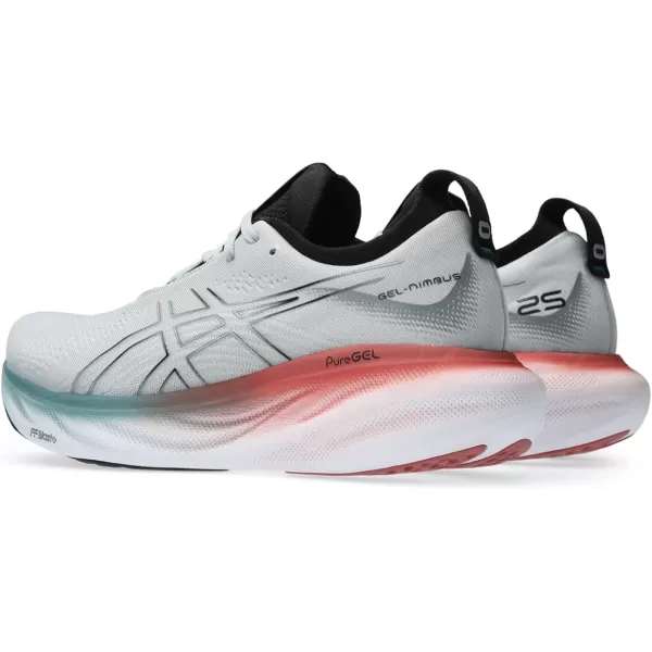 imageASICS Mens GelNimbus 25 Running ShoesPiedmont GreyFoggy Teal