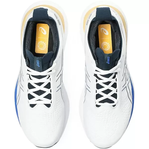 imageASICS Mens GelNimbus 25 Running ShoesWhiteIllusion Blue
