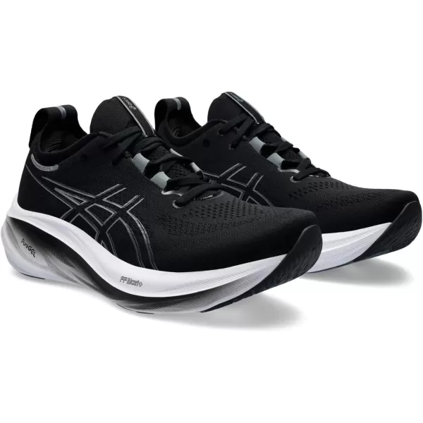 imageASICS Mens GelNimbus 26 Running ShoeBlack Grey