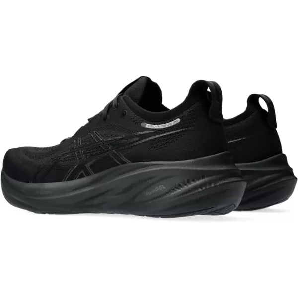 imageASICS Mens GelNimbus 26 Running ShoeBlackBlack