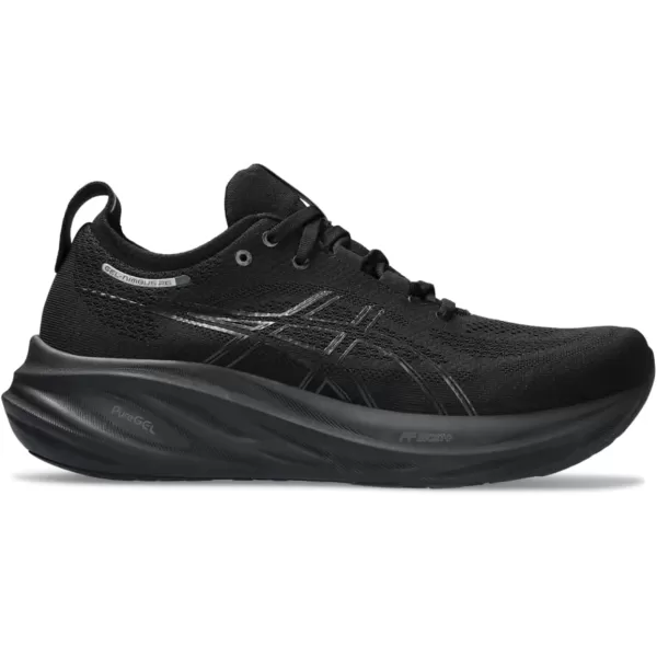 imageASICS Mens GelNimbus 26 Running ShoeBlackBlack