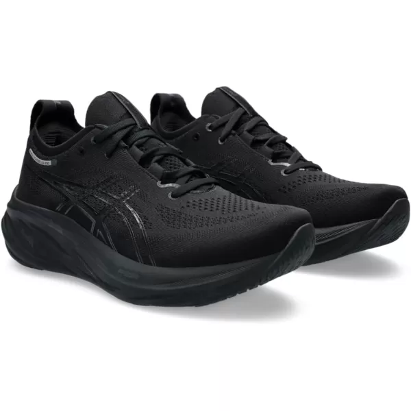 imageASICS Mens GelNimbus 26 Running ShoeBlackBlack