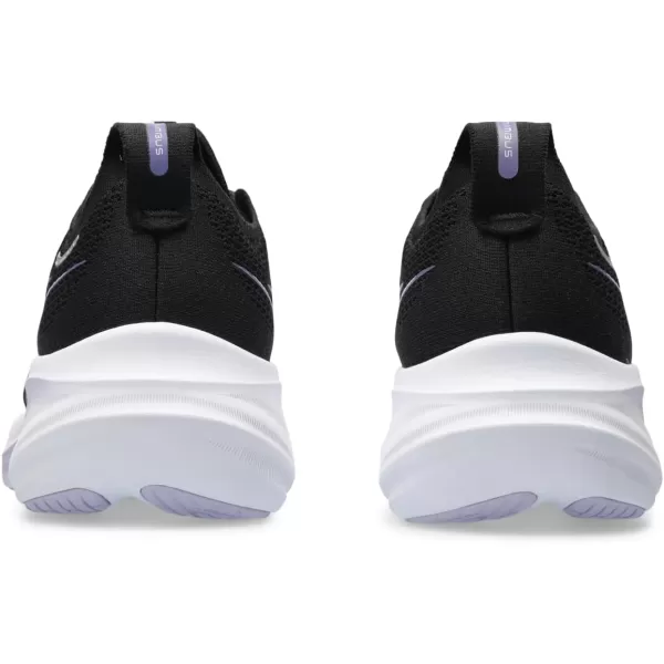imageASICS Mens GelNimbus 26 Running ShoeBlackDusty Purple