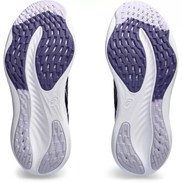 imageASICS Mens GelNimbus 26 Running ShoeBlackDusty Purple
