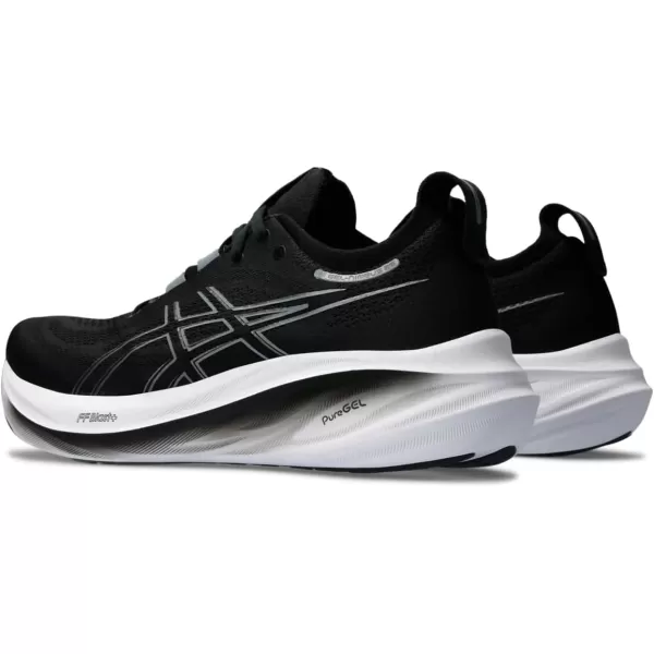 imageASICS Mens GelNimbus 26 Running ShoeBlackGraphite Grey