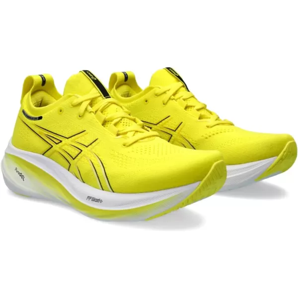 imageASICS Mens GelNimbus 26 Running ShoeBright YellowBlack