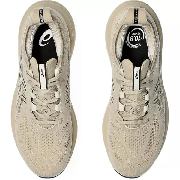 imageASICS Mens GelNimbus 26 Running ShoeFeather GreyBlack