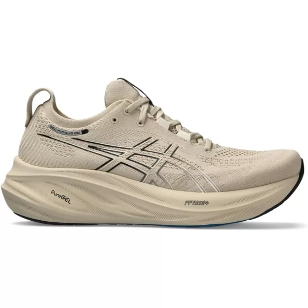 imageASICS Mens GelNimbus 26 Running ShoeFeather GreyBlack