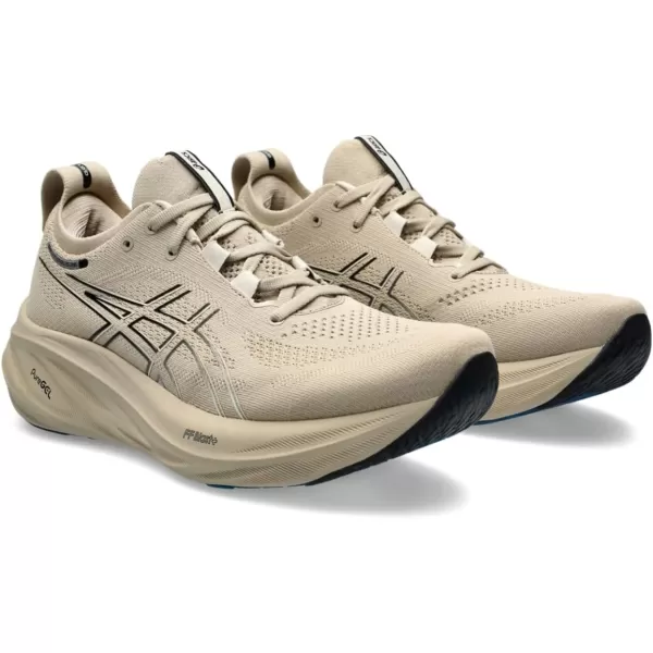 imageASICS Mens GelNimbus 26 Running ShoeFeather GreyBlack