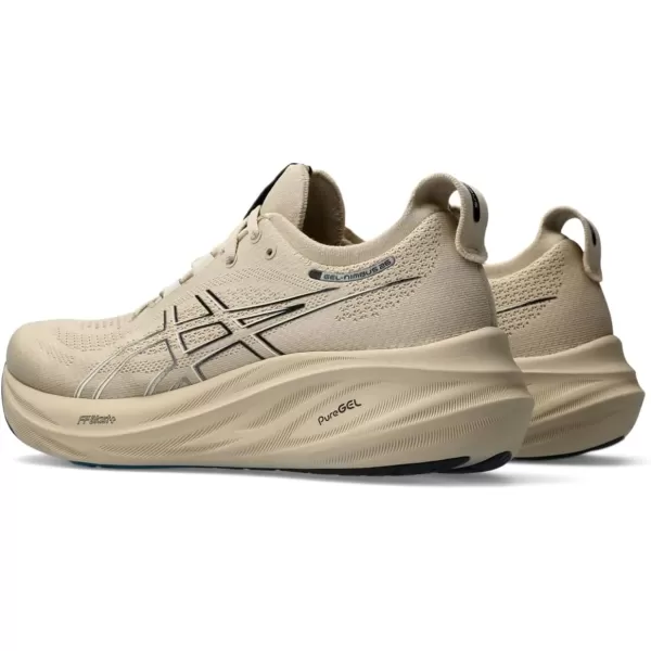 imageASICS Mens GelNimbus 26 Running ShoeFeather GreyBlack