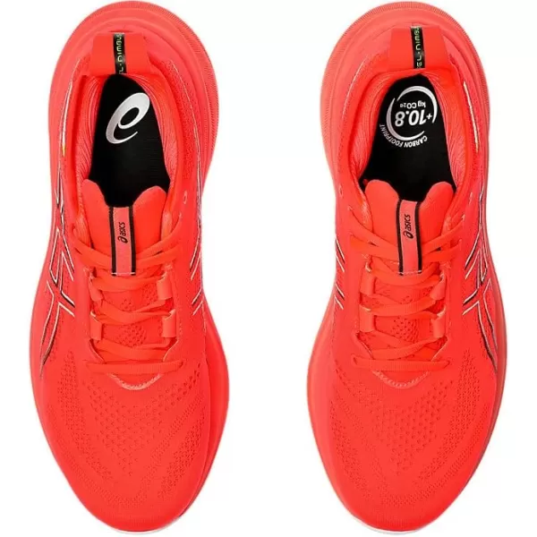 imageASICS Mens GelNimbus 26 Running ShoeSunrise RedBlack