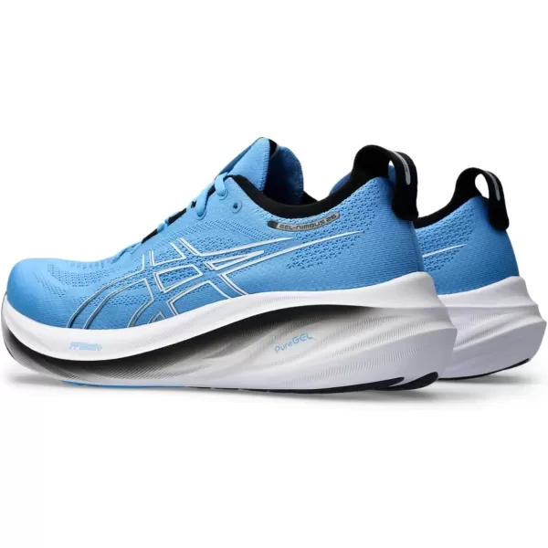 imageASICS Mens GelNimbus 26 Running ShoeWaterscapeBlack