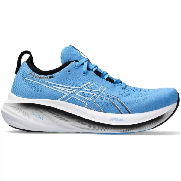 imageASICS Mens GelNimbus 26 Running ShoeWaterscapeBlack