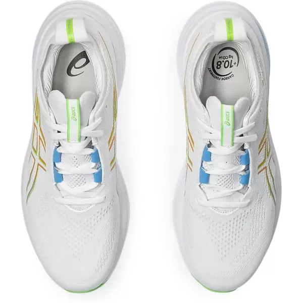 imageASICS Mens GelNimbus 26 Running ShoeWhiteWaterscape