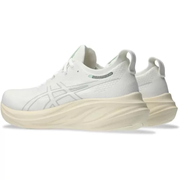 imageASICS Mens GelNimbus 26 Running ShoeWhiteWhite