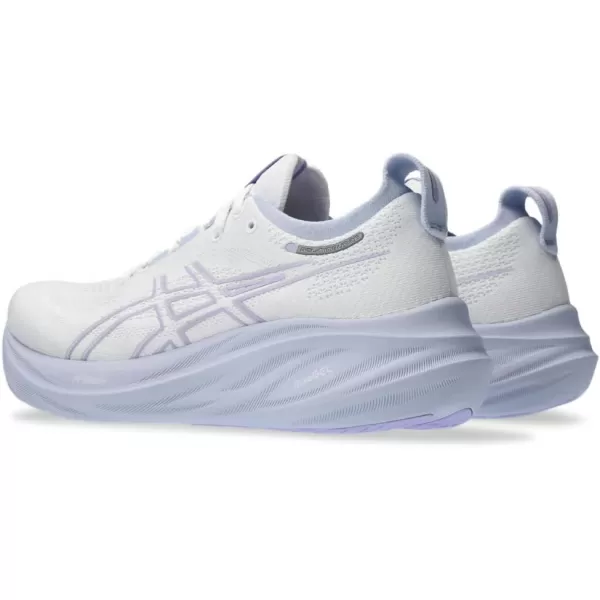 imageASICS Mens GelNimbus 26 Running Shoes100 WhiteFresh Air