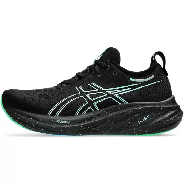 imageASICS Mens GelNimbus 26 Running ShoesBlackSoothing Sea