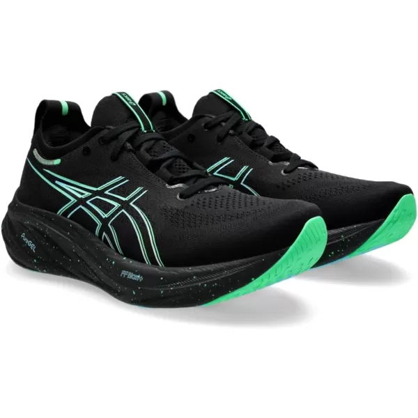 imageASICS Mens GelNimbus 26 Running ShoesBlackSoothing Sea