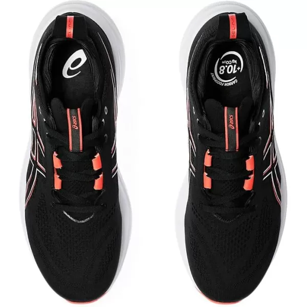 imageASICS Mens GelNimbus 26 Running ShoesBlackTrue Red