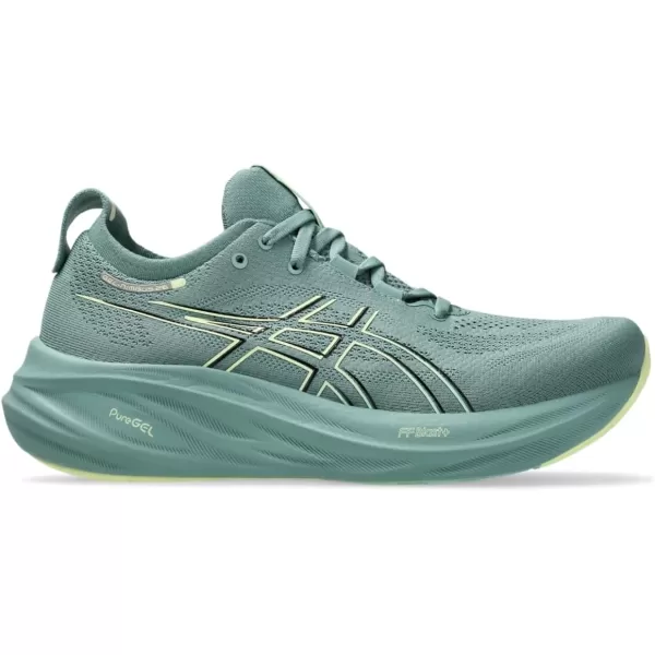 imageASICS Mens GelNimbus 26 Running ShoesCeladonLight Celadon