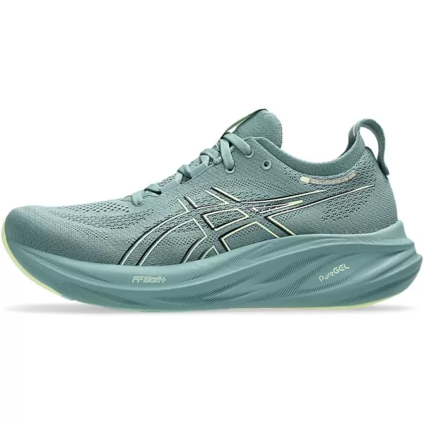imageASICS Mens GelNimbus 26 Running ShoesCeladonLight Celadon