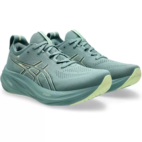 imageASICS Mens GelNimbus 26 Running ShoesCeladonLight Celadon